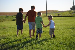 These are my boys: Big Bro, Scooter, EJ and George. Not their real names, but this blog is my choice, not theirs...the least I could do was change their names. (I say to protect the guilty, but you know...)