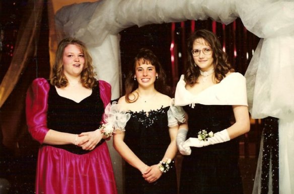 "Hypothetically," the gal on the right (at her junior prom) may have had some lofty goals. The goals are still lofty, it's just the focus is better!