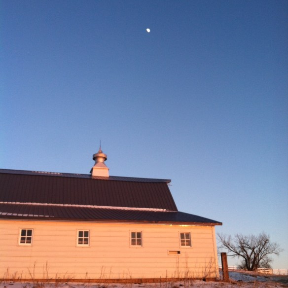 This place is ready for some company. (And the moon was just a cool bonus.)