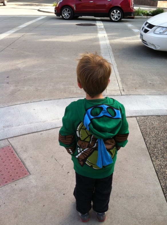 On day 2 at Mayo, George wore his Ninja Turtle sweatshirt. One doctor came up to him and shook his hand, and told him it was a pleasure to meet a real super hero. George is definitely MY super hero!