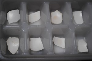 Big brother tested the staining effects of different non-dairy "milk" on egg shells. Lesson learned? Brush your teeth.